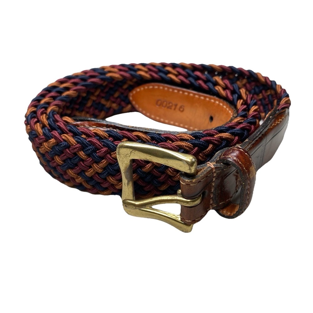 Martin Dingman Belt 40 Multicolor Elastic Leather Trim